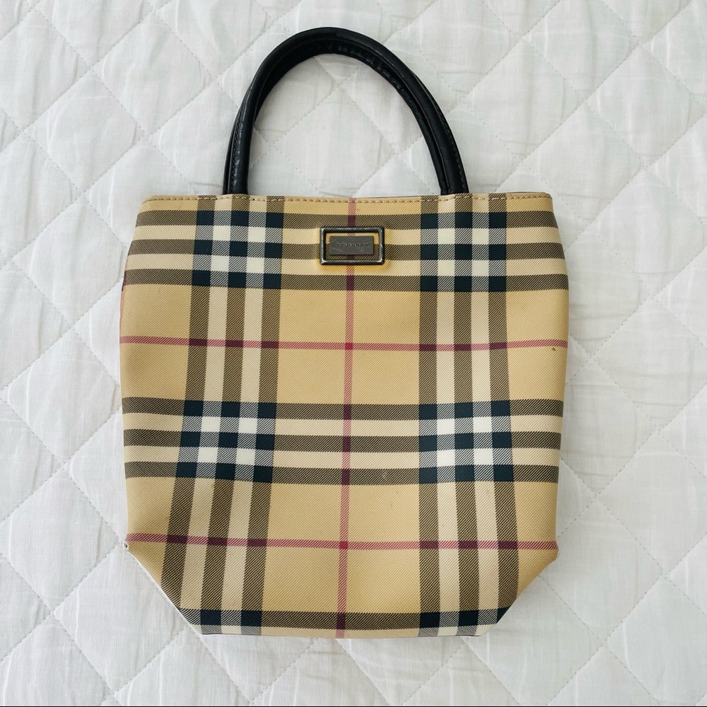 Mini Burberry Nova Check Tote